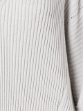 rib knit V-neck sweater