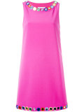 mirror embroidered shift dress