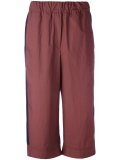 flared cropped trousers