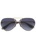 wrapped metal aviator sunglasses