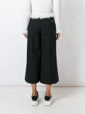 宽腿九分长裤