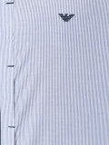 concealed fastening striped shirt