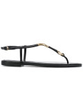 rounded thong sandals