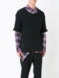 distressed knit T-shirt