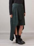 suede asymmetric skirt