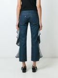 ruffled jeans