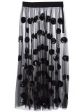 dotted tulle skirt