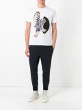 mechanical owl print T-shirt