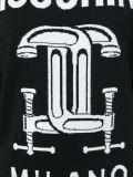 c型夹logo嵌花毛衣