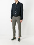 pleat detail tapered trousers