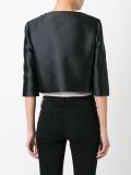 three-quarters sleeve cropped jacket