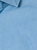 pointed collar long sleeved shirt
