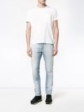 slim stonewashed jeans