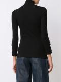 'Timea' buckle sleeve T-shirt