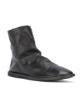 zip-back ankle boots