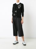 floral embellished cardigan