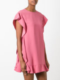ruffled details dress
