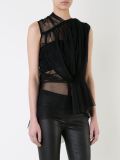 'Shortsleeve sheer zip'罩衣