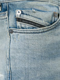 distressed slim-fit jeans