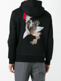 owl print hoodie