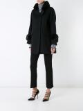 fur collar and cuffs coat 