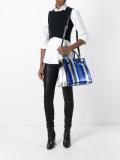 striped shoulder bag