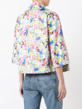 three-quarters sleeve printed jacket