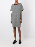 contrast back T-shirt dress