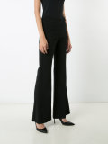 front flap flared trousers 