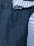 tie-waist denim joggers