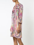allover abstract print dress