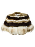 fur cropped jacket