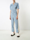 Mechanic block panel jumpsuit 