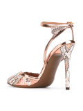 snakeskin-effect sandals