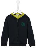 logo embroidered hoodie