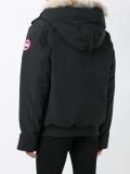 removable hood bomber jacket