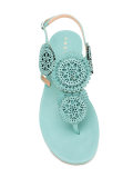 laser cut detail sandals