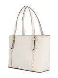 stripe studded tote bag 