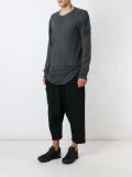 patched long sleeve T-shirt