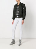 camouflage print army bomber jacket