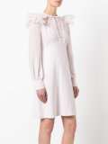ruffle sleeve cocktail dress