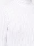 ruffle neck fine knit jumper
