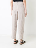 straight cropped trousers