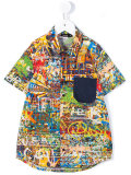 graffiti print shirt 