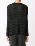 striped knit blouse