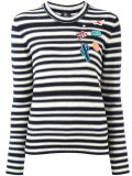 patches striped jumper