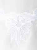 混合缝饰A字形连衣裙