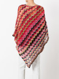 asymmetric draped poncho