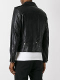 scale textured biker jacket