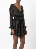 longsleeved polka dot dress